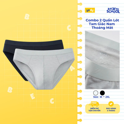 [BST Sịp Êm] Quần lót tam giác nam yody combo 2 quần thoáng mát TRA MCUN25A030