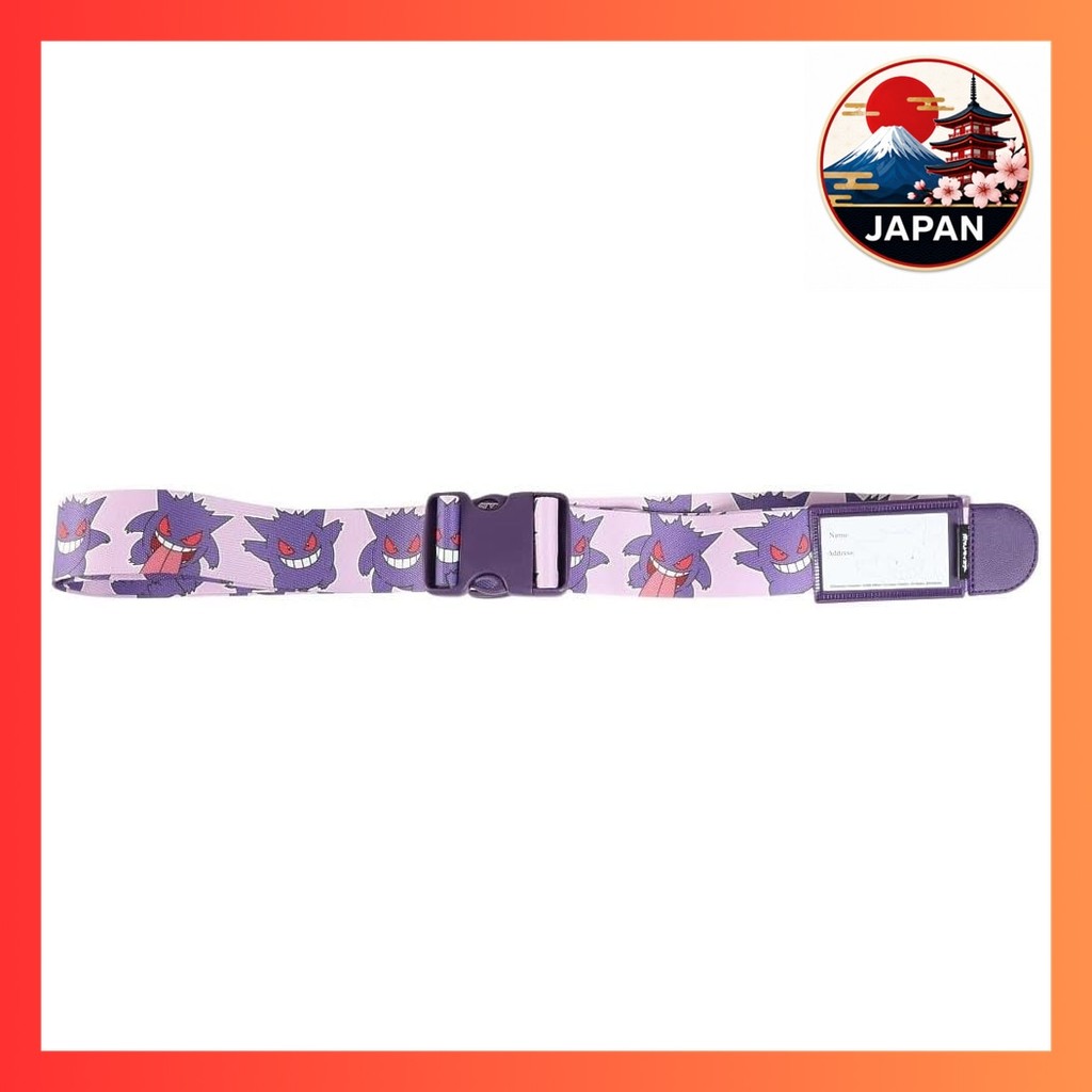 ［Directly from Japan］Pokemon Suitcase Belt Genga One Purple | Pokemon Trunk Belt One Touch Travel Go