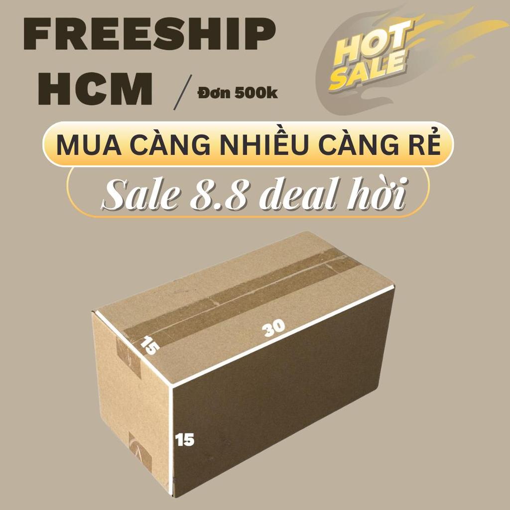 hộp carton đóng gói hàng 30x15x15 bộ 50