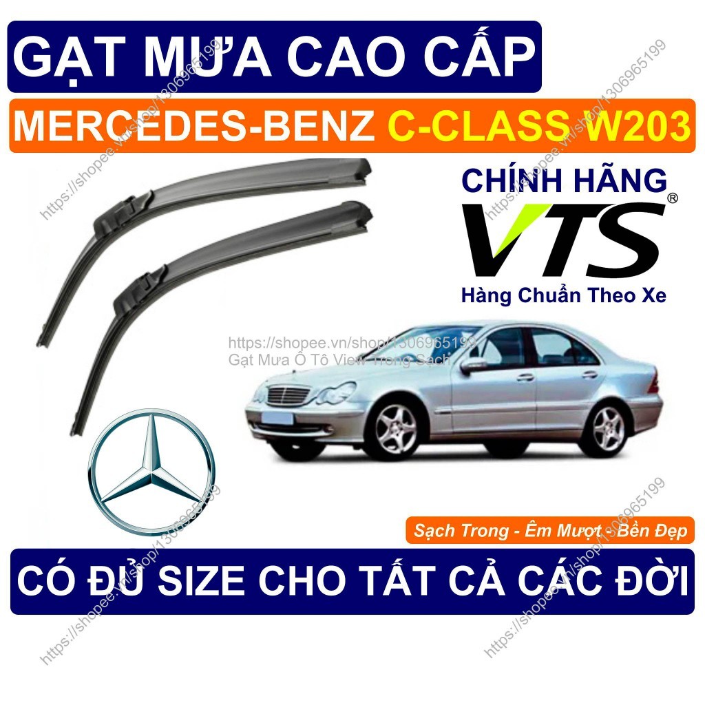 Gạt Mưa Kính Lái Mercedes-Benz C-Class W203, Cặp Gạt Mưa Kính Lái Cho Các Dòng Xe Mercedes-Benz C-Cl
