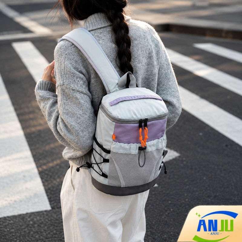 Balo Du Lịch Unisex Nylon Nhẹ Dưới 20L 2 Ngăn Đựng Tablet 8 Inch Đi Học Đi Làm Đi Phượt