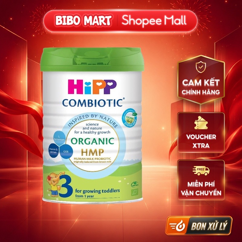 [KOL] Sữa công thức Hipp Organic bổ sung HMP&GOS số 3 lon 800g - BM001.1