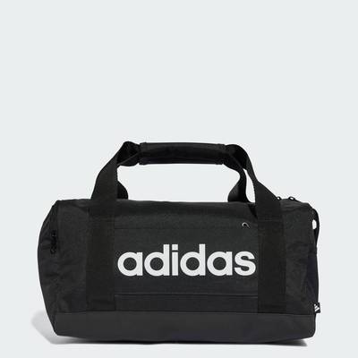 adidas Phong cách sống Túi Duffel Linear Siêu Nhỏ Unisex Đen JE8347