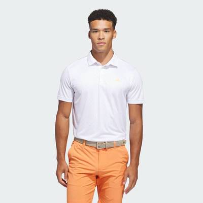 adidas Đánh gôn ÁO POLO PERFORMANCE HOẠ TIẾT VÂN NỔI Nam trắng KB6793