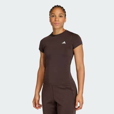 adidas Gym & Training Áo Thun Tập Luyện PrimeLift Essentials Contour Nữ nâu KD0114