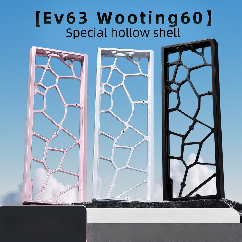 AR60 Vỏ rỗng CNC Full Nhôm bột phun Tương thích Wooting60 / MAD60 / WIN60 Vỏ bàn phím