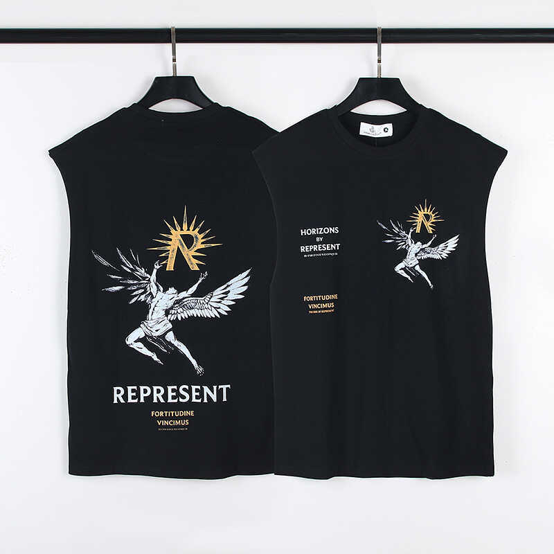 Đại diện cho đại diện Sun Wing God Loose Sports American Fitness Áo ghi lê Áo thun nam không tay mùa