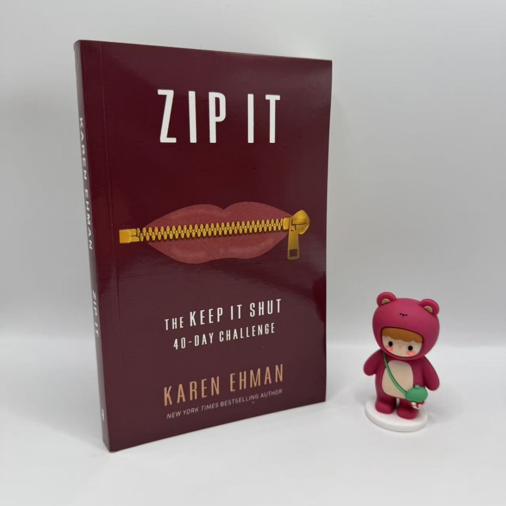Sản phẩm mới Zip It Shut Up: 40 Days Keep Silent Challenge Phiên bản tiếng Anh Hàng gia đình AL