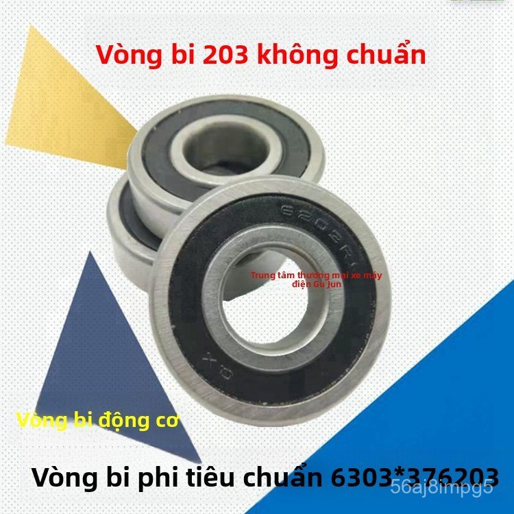 Vòng bi động cơ xe điện 6203RS/bạc đạn kích thước 17x42x12mm chất lượng cao