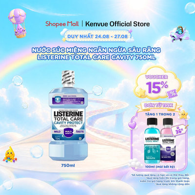 Nước Súc Miệng Listerine Total Care CavityCare 750ml