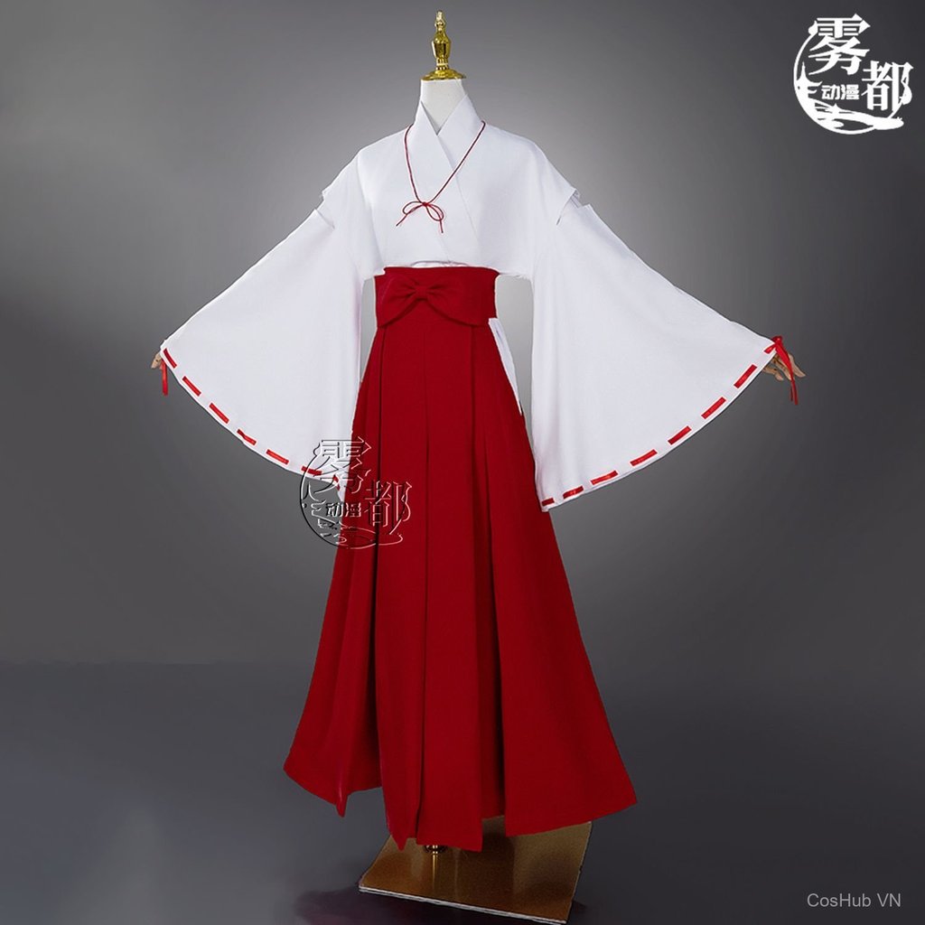 Trang phục Cosplay Inuyasha Kikyo full set anime cổ trang Nhật Bản bền đẹp