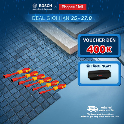 Bộ Đầu Tuýp Cách Điện VDE 6 Món Lục Giác Bosch – Đa Năng, An Toàn Tuyệt Đối 1000V