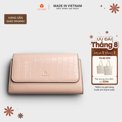 Ví Yuumy ( Thời trang nữ kiểu cầm tay dáng dài basic - Ví da Seasand YV86) Bagsmart