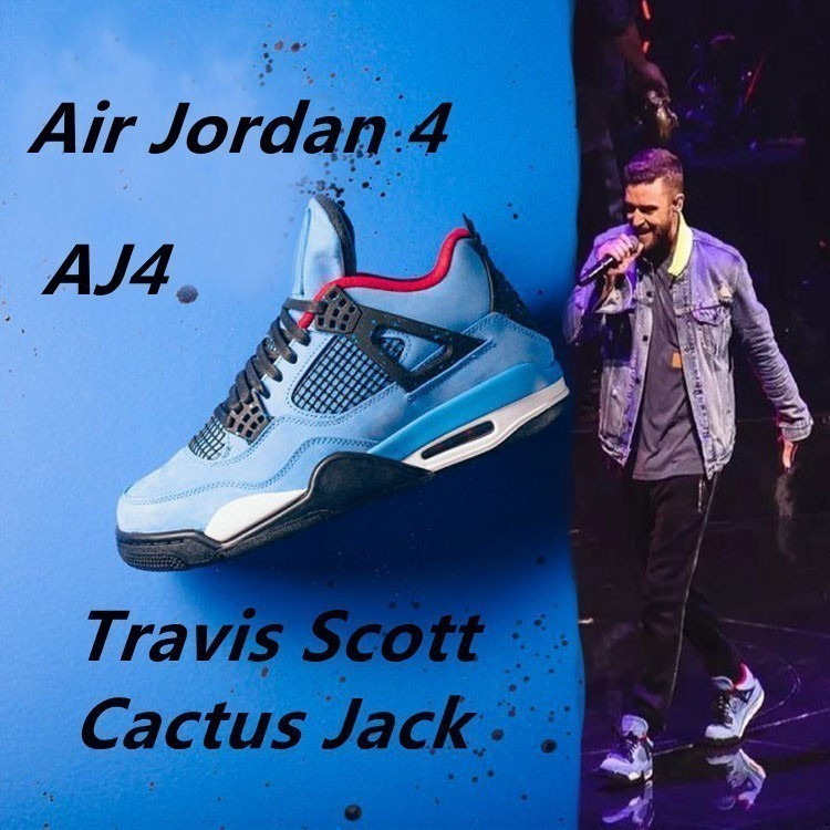 37 Màu Air Jordan 4 Travis Scott Xương Rồng Jack Giày Thể Thao Ngoài Trời Phối Ren Giày Thể Thao Cho