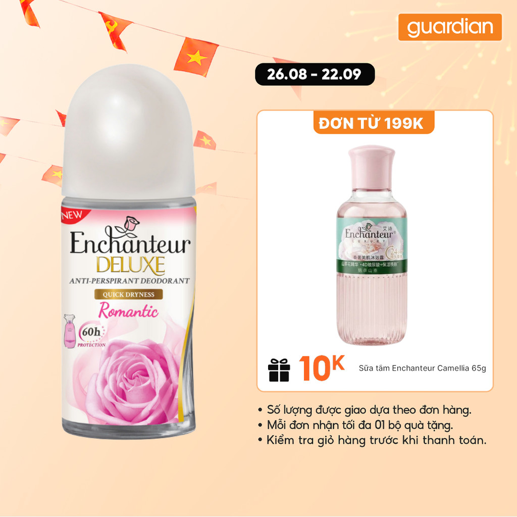 Lăn Khử Mùi Nước Hoa Hương Romantic Enchanteur 50Ml