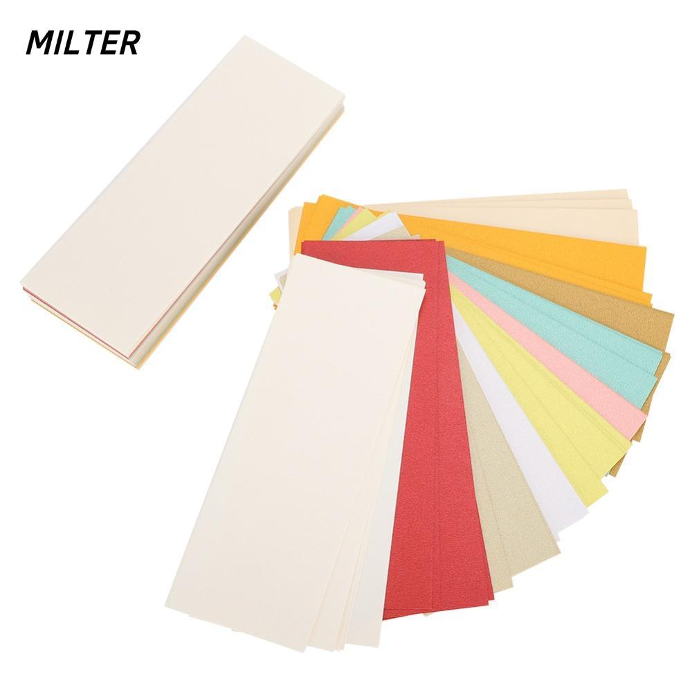MILTER 100 chiếc Giấy lung linh, Giấy lung linh 16x6cm Màu sắc sống động Giấy lung linh kim loại, Th