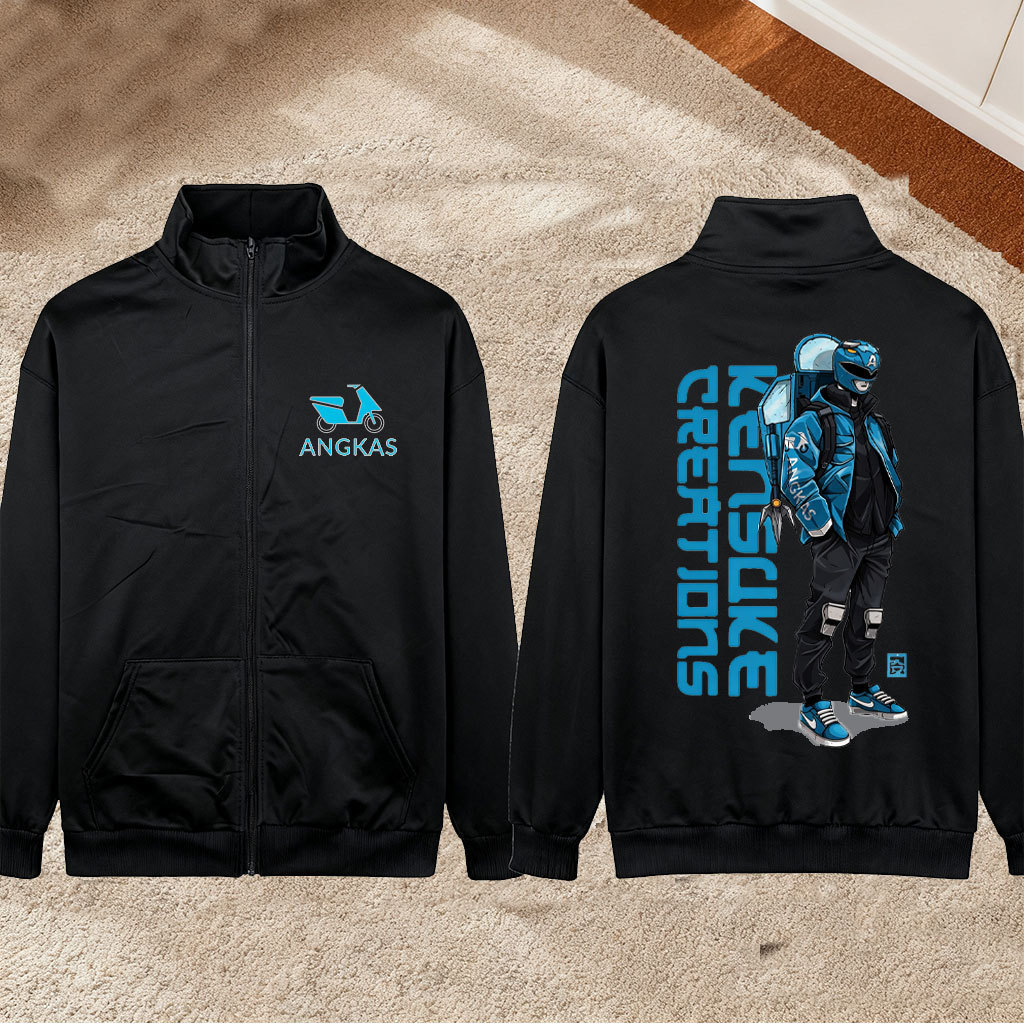 Áo khoác Hoodie đội GRAB FOODPANDA LALAMOVE LINEMAN | In đồ họa Zip-Up cho dịch vụ giao hàng thực ph