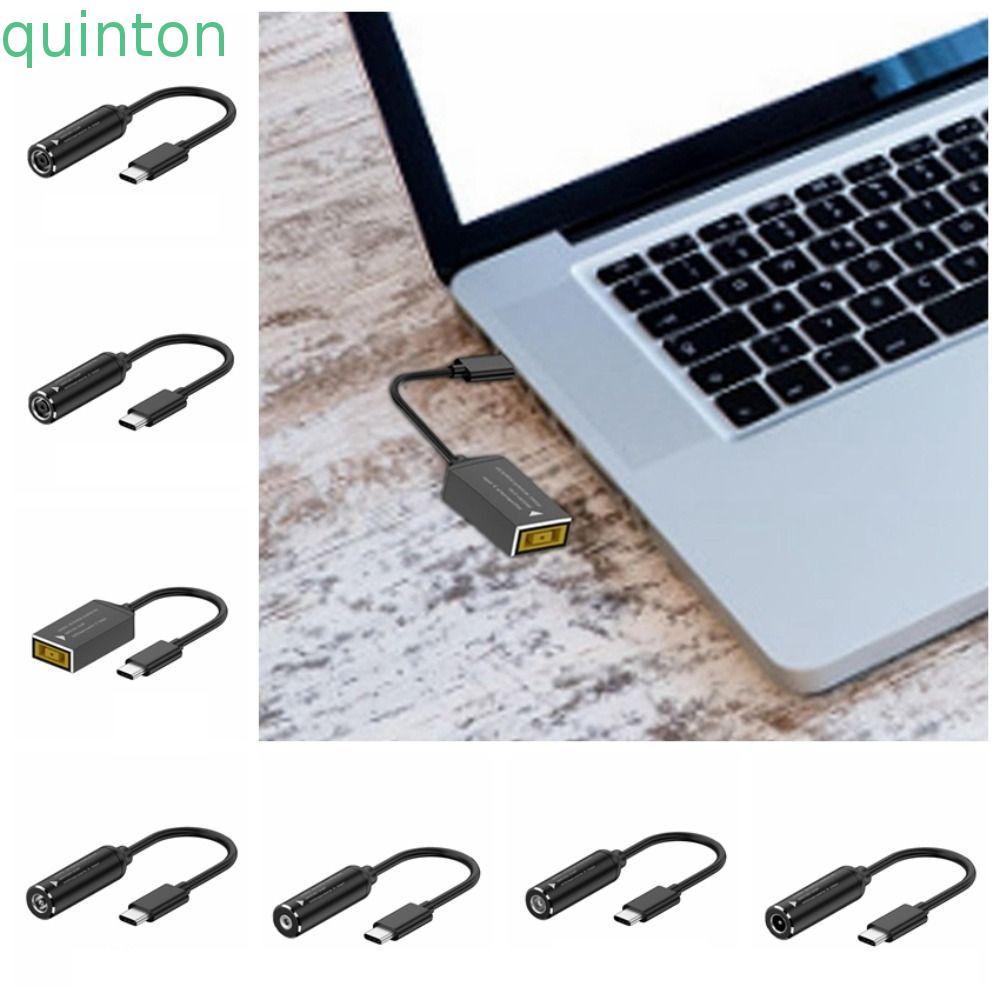 Cáp sạc QUINTON DC sang Type-C, Cáp sạc đầu ra PD Type-C sang DC Jack, Tệp chuyển thiết kế mỏng 3A 5