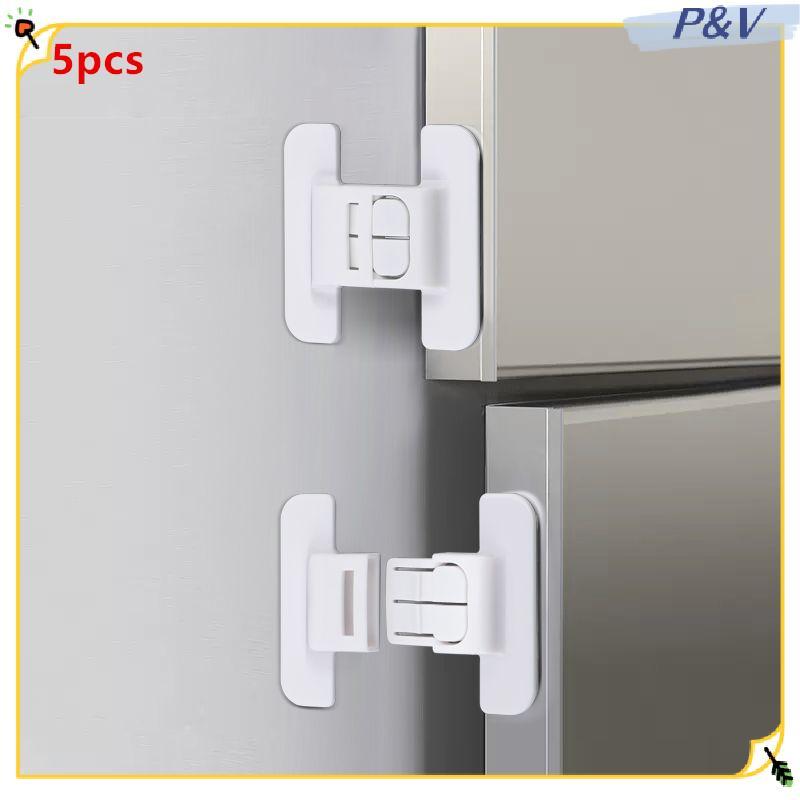 P & V 5 Chiếc An Toàn Cho Bé Los Chống Mở Tủ Mở Tủ An Toàn Lo Chống Kẹp Cửa Tay Lo Cố Định Kẹp Tủ Lạ