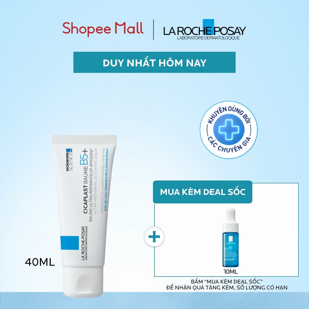 Kem dưỡng ẩm & phục hồi đa năng La Roche-Posay Cicaplast Baume B5+ (40ml) giúp phục hồi da sau 1 lần sử dụng