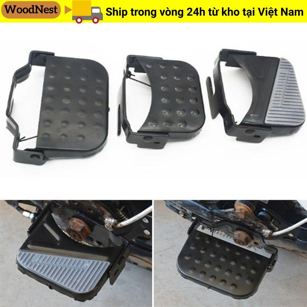 GỖ NHẤT 1 đôi Bàn đạp phía sau xe đạp, Đen 3 kiểu chốt chân kim loại, Vỏ bàn đạp xe máy Phụ tùng xe 