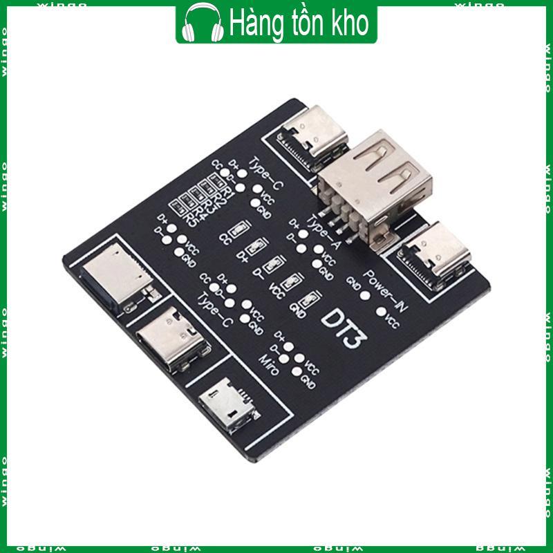 WIN USB Data Cable Test PCBUSB Data Cable Test Board Fast Detector Tool Phụ kiện cho cáp dữ liệu bất