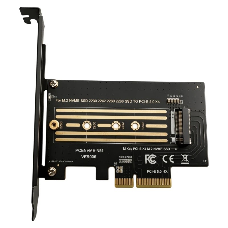 Gen5 PCIe 5.0 X4 sang M.2 M ‐ Key NVMe SSD Adapter Thẻ mở rộng 2230 2242 2260 2280 NVME SSD Chuyển đ