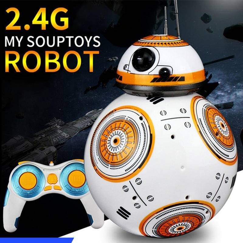BB8 Ball Star Wars Remote Control Intelligent Upgrade Model Ball Robot Intelligent Robot 2.4G Sound 