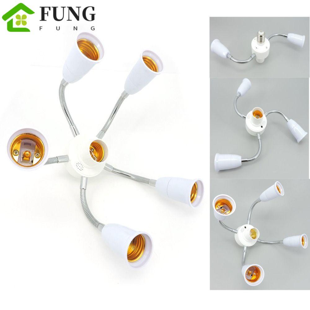Bộ chia ổ cắm đèn FUNG E27, Bộ chuyển đổi bóng đèn E27 sang E27 Bộ chuyển đổi giá đỡ đèn E27, có thể