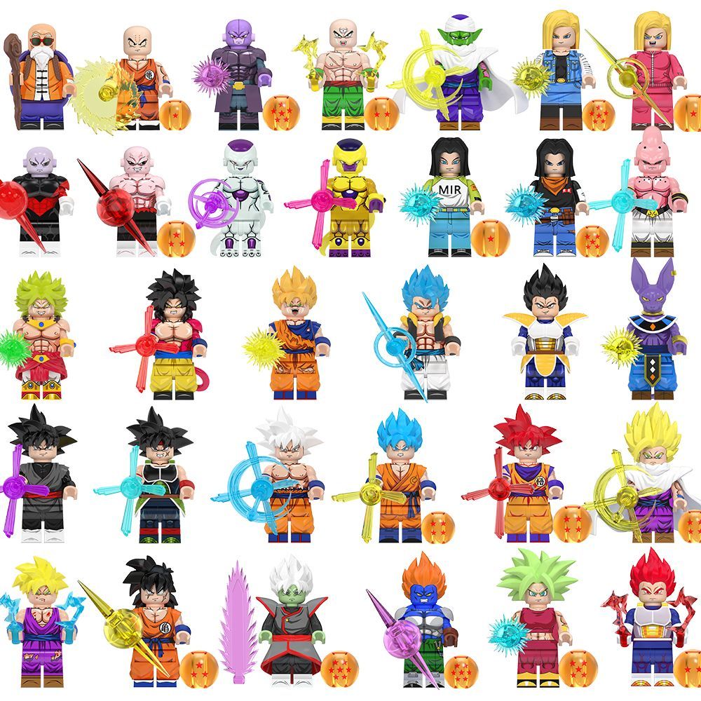 Lego lắp ráp 📍 tương thích lego Dragon Ball Minifigures Saiyan Son Goku Master Roshi lego lắp ráp