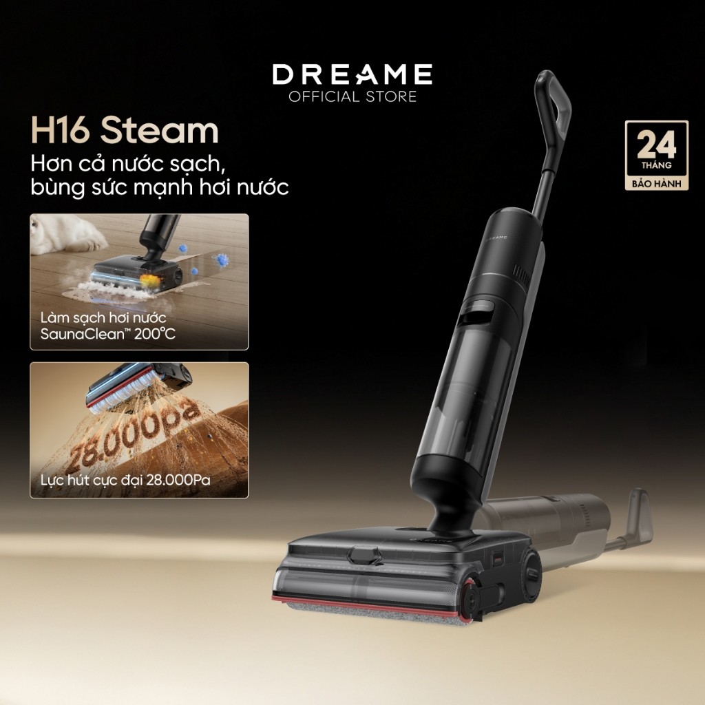 🌴 Dreame H16 Steam/ H16 Pro Steam/ H16 Pro Triforce Máy hút bụi lau sàn không dây| Lau sàn hơi nước 