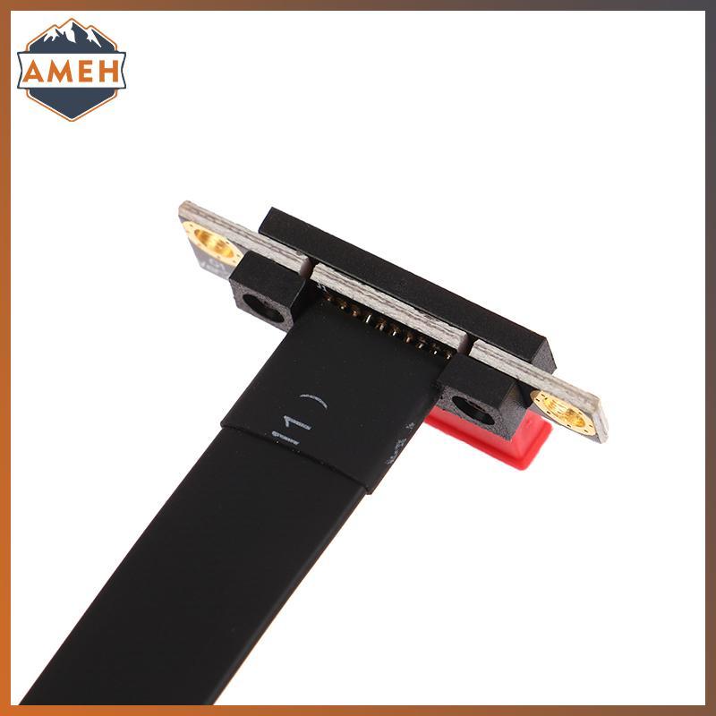 Technicolorepic PCIE X1 Riser Cáp nối dài góc phải 90 độ PCI Express 1x Riser Card Ribbon Extender T