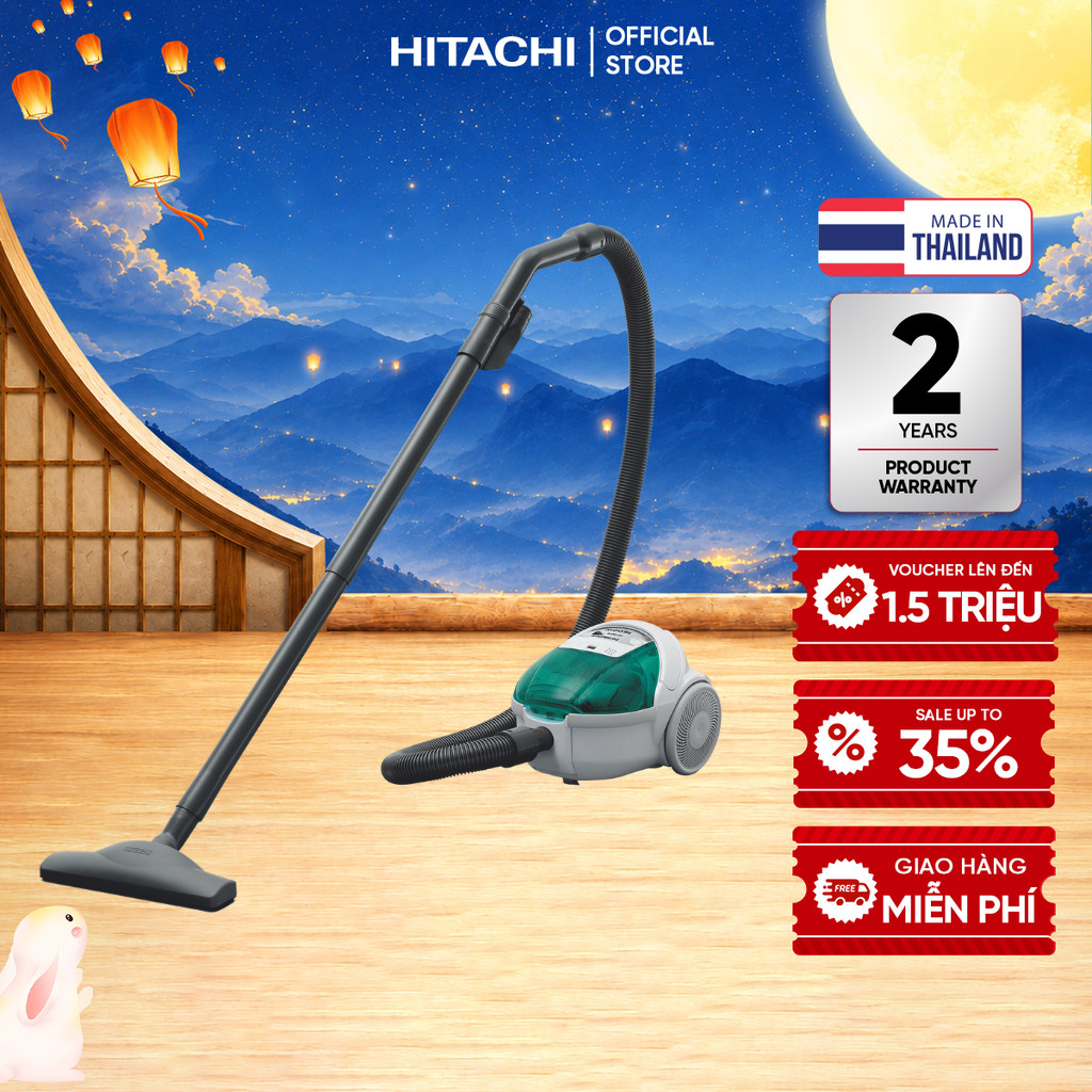 Máy hút bụi Hitachi có túi công suất 1600W CV-BF16 - Bảo hành 24 tháng