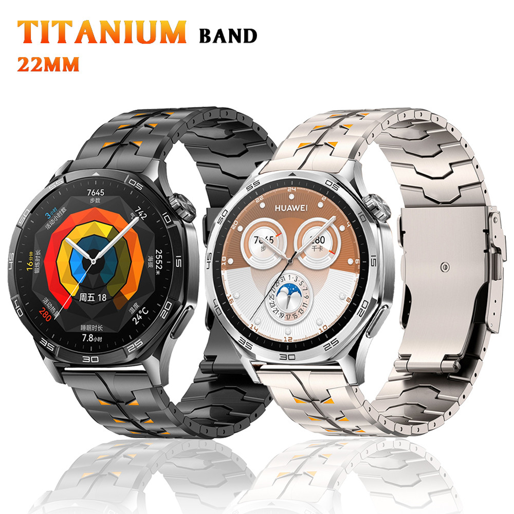 22mm Titan Dây Đeo Sang Trọng Cho Huawei Watch GT7 6Pro GT5 GT4 46mm 4 4Pro Vòng Tay Dành Cho Amazfi