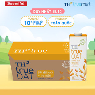 Thùng 12 Hộp Sữa Yến Mạch TH true OAT milk Vị Tự Nhiên 1L (12 Hộp)