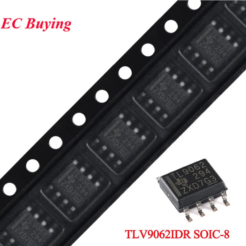 EC buying 5 Cái / lốc TLV9062 TL9062 TLV9062IDR SOIC-8 Bộ Khuếch Đại Hoạt Động 2 Kênh Chip IC Mạch T
