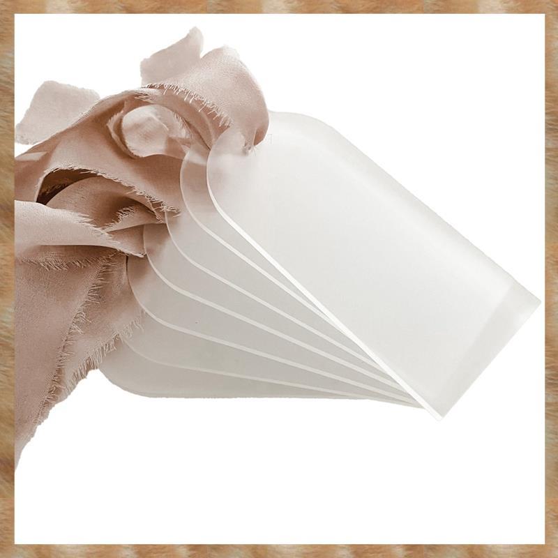 [K U Y G] Frosted Acrylic Wedding Blank Place Card Clear Arch Tag Name Plate Seating Chart DIY Mark 
