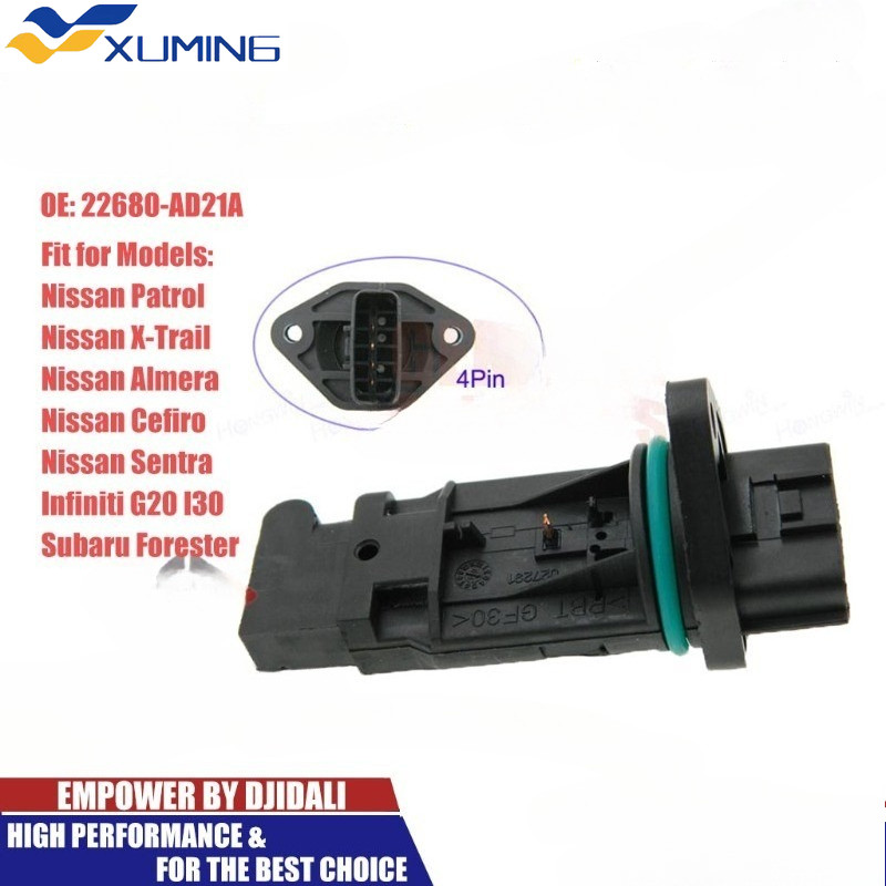 Cảm biến đo lưu lượng không khí khối MAF 22680-AD21A 22680-AD210 22680-AD201 Dành cho Nissan Maxima 