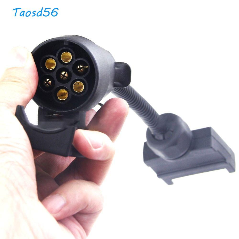 TAOS Flat Nam Cắm Sang Lớn Tròn Nữ, Caravan Camper 7 Pin Adapter, RV Bền Kéo Cắm Adapter