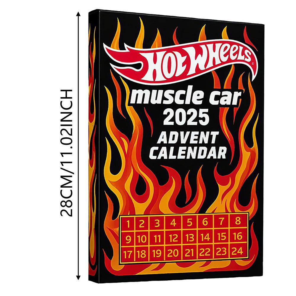 Hot Wheels toy car calendar blind box 2025 Advent Calendar