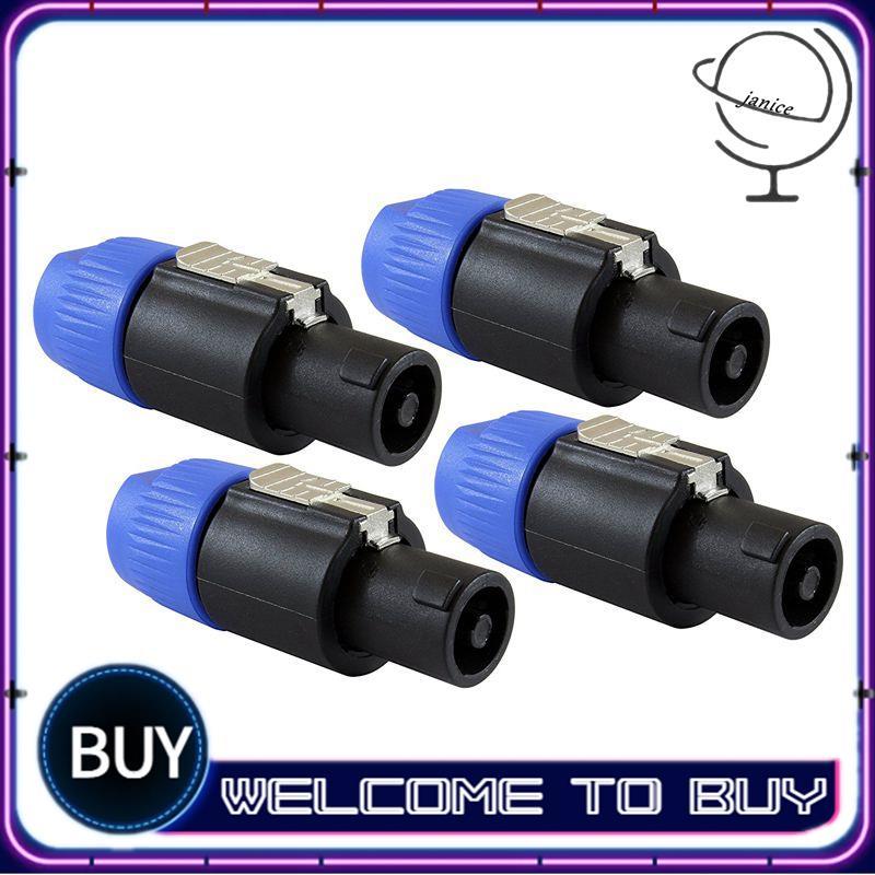 Loa Cắm Khóa Xoắn 4 Cực Loa Cắm Tương Thích Với Speakon NL4FC, NL4FX, NLT4X, NL2FC - 4 GÓI