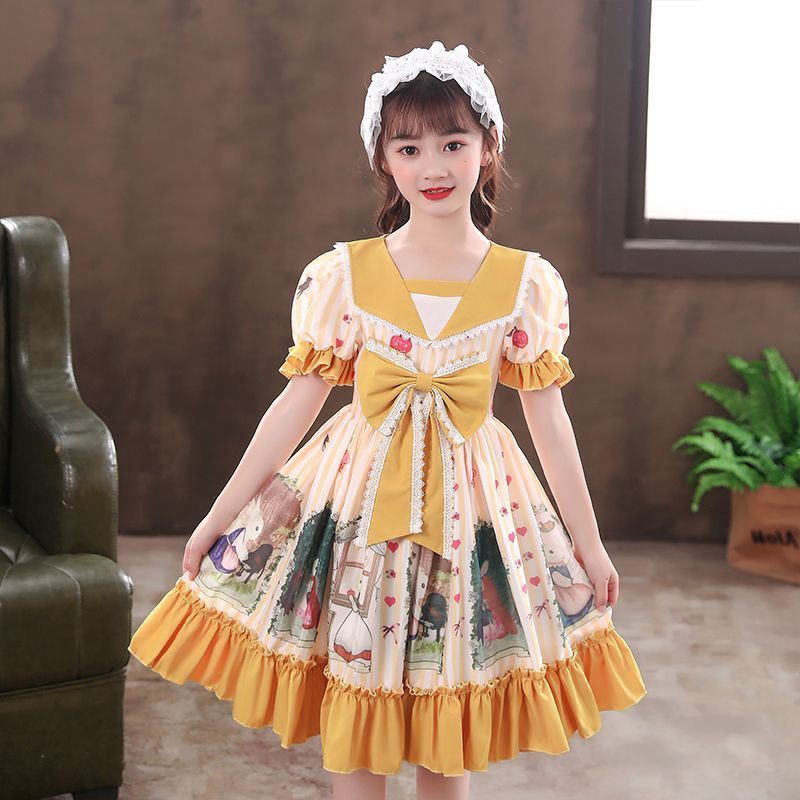 Trẻ Em Disney lolita Đầm Công Chúa Bé Gái Mùa Hè Phong Cách Mới lolita Đầm Cổ Tích lolita Đầm2025102