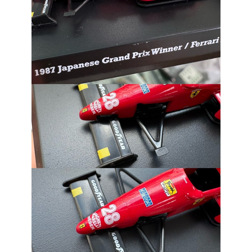 Jingshang Kyosho No. 1 / 64 Ferrari Ferrari F1-87 Số 28 Borg Chính Hãng Đỏ Đỏ 1987 Grand Prix Winner