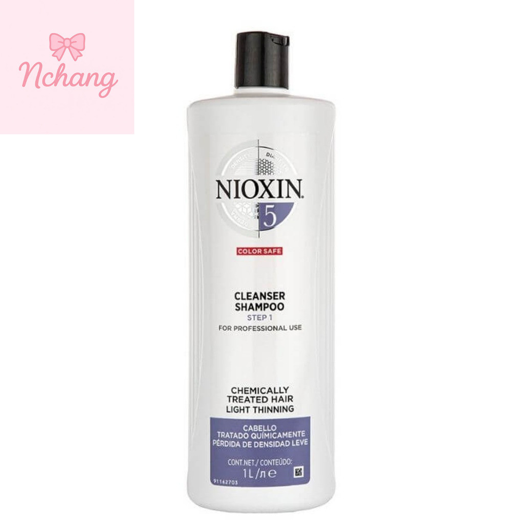 Dầu gội chống rụng tóc Nioxin System 5 Shampoo 1000ml ( New 2024) NC