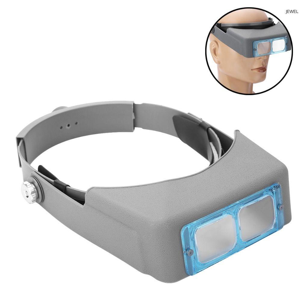 Kính lúp JEWEL gắn trên đầu chuyên nghiệp để sửa chữa đồng hồ Trang sức Optivisor Hands Free Eye Lou