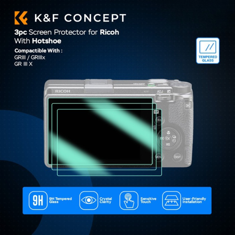 3 Chiếc Cho Ricoh GR-IV GR-IIIx-HDF GR-IIIx GR-III-HDF GR-III GR-II GR-GR1 Camera Màn Hình LCD Bảo V