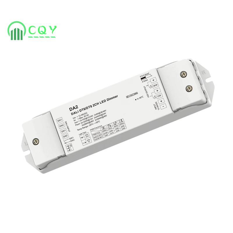DA2 (DT6 / DT8) Làm mờ 2 kênh DT6 Làm mờ hoặc DT8 Màu Nhiệt độ mờ nhiệt độ 10A / CH cho đèn LED dải
