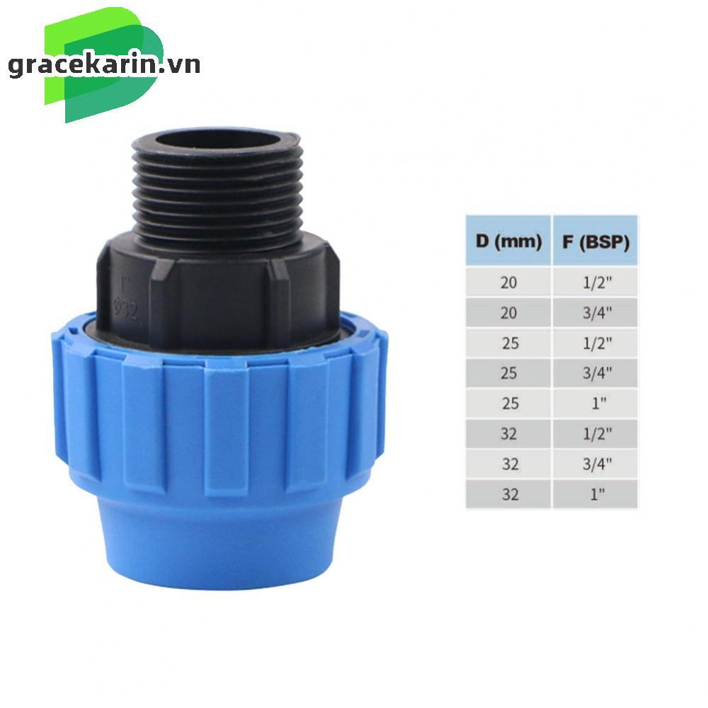 Water Pipe Fittings Black Connector Male Adaptor Pipe Drinking Water Clamp