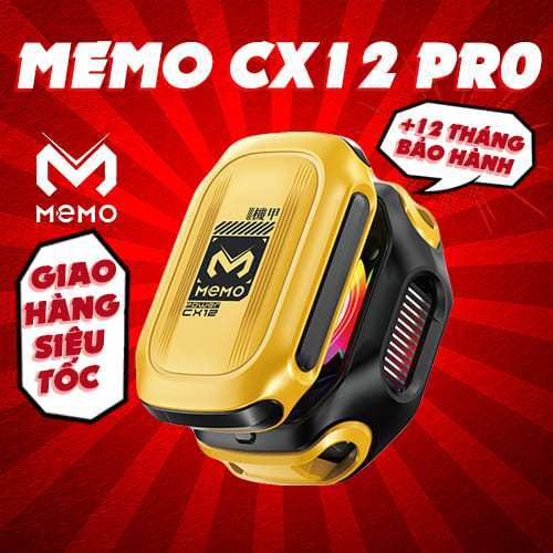 Sò lạnh MEMO CX12 pro không dây dùng pin làm lạnh âm độ đóng đá tản nhiệt tăng fps chơi game liên qu