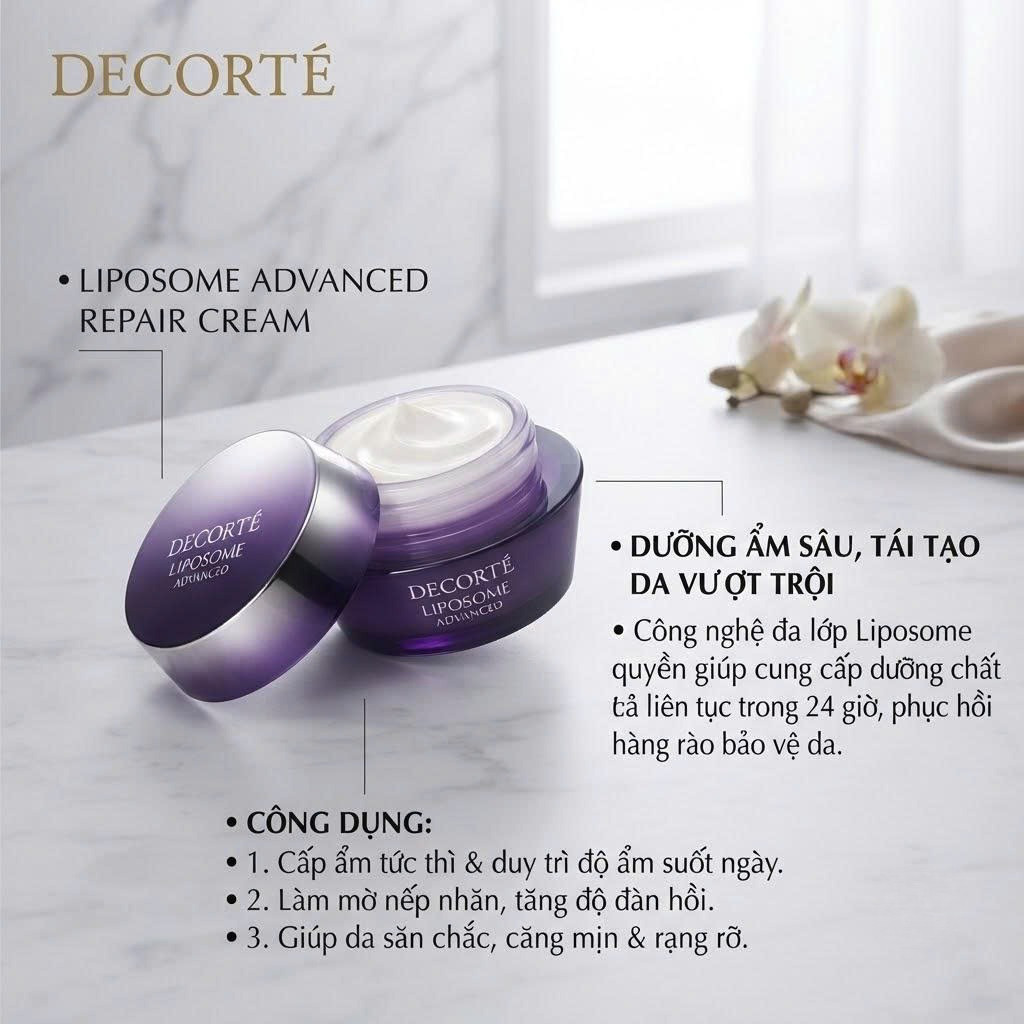 Kem Chống Lão Hoá Liposome Advance Repair Cream Decorte